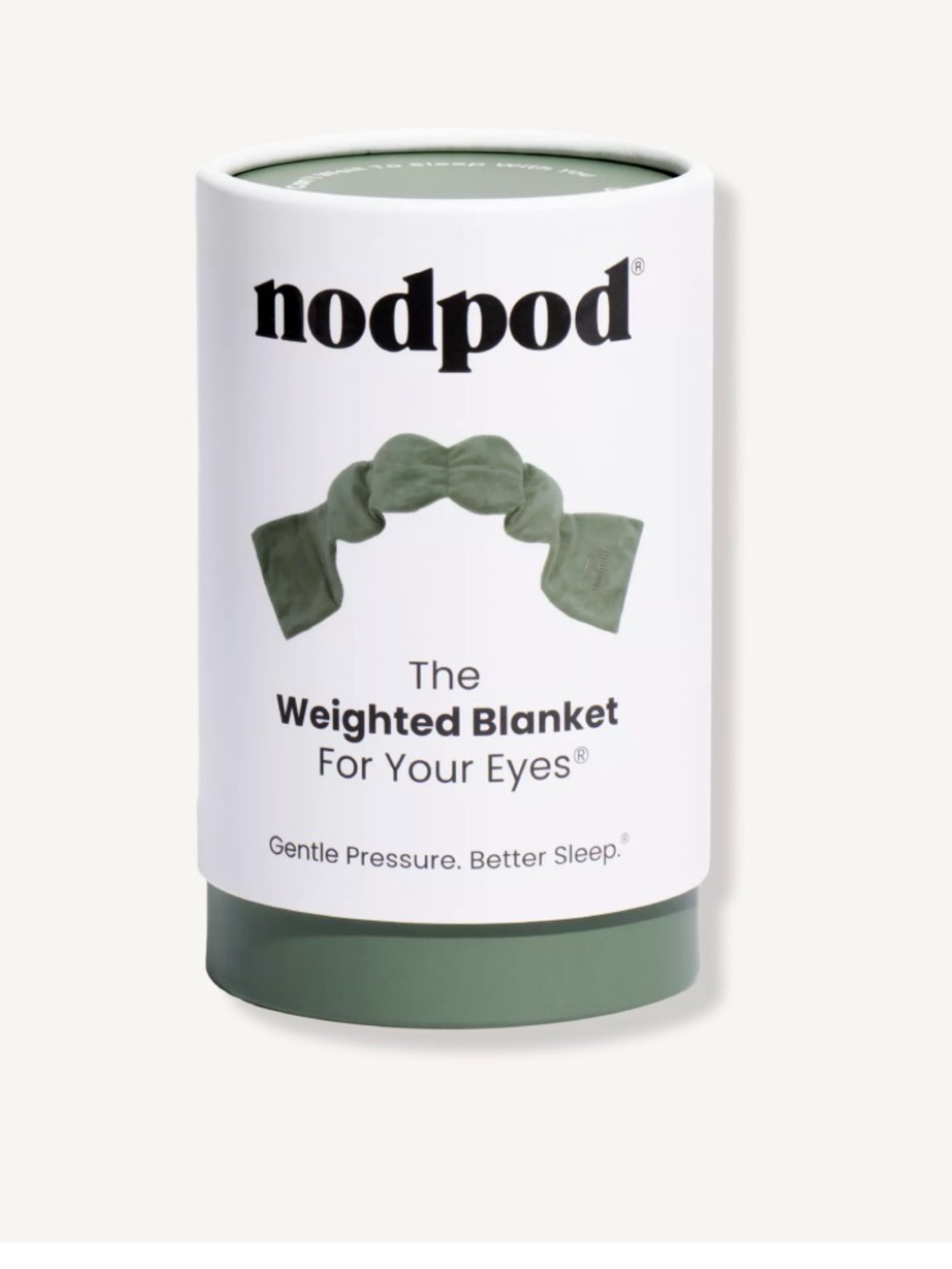 nodpod Green Weighted Blanket for Eyes - Gentle Sleep Eye Mask